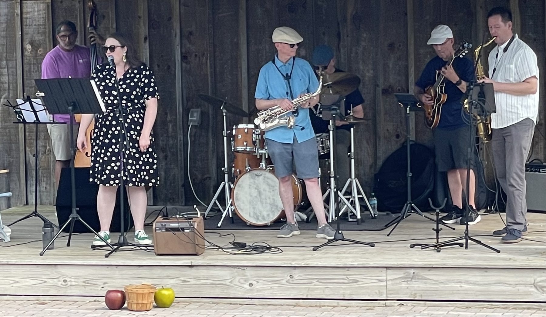 The Jazz Workshop Collective performing outdoors